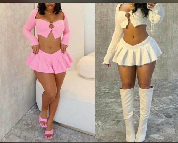 Top and skirt