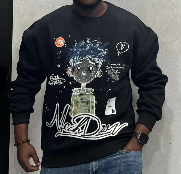 Sweater homme graphique et texturé