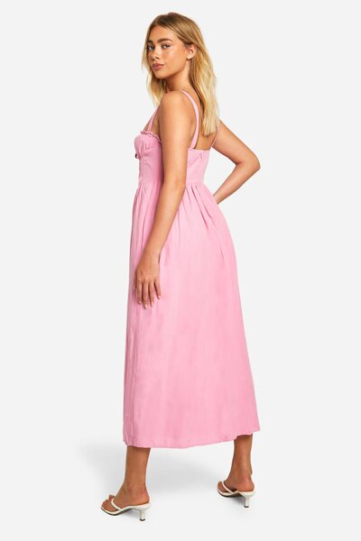 Lace Corset Midi Dress