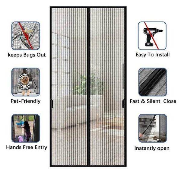 Magnetic door net (210*110)cm