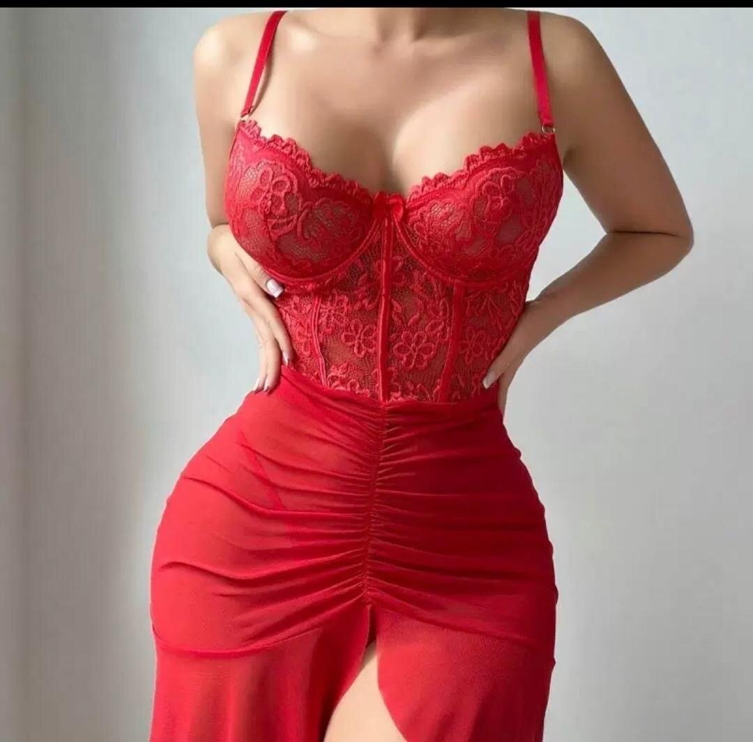 Ensemble Lingerie Rouge Sensuel