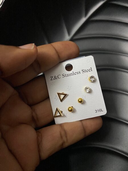 Boucles d'oreilles en acier inoxydable