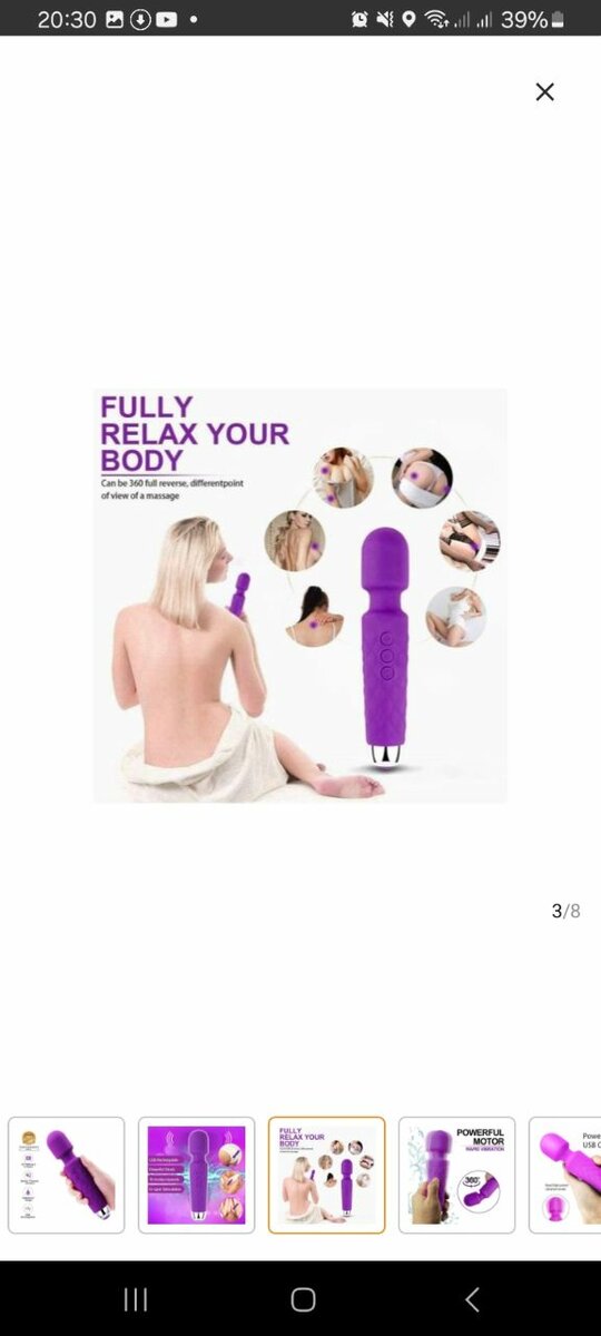 Vibromasseur violet