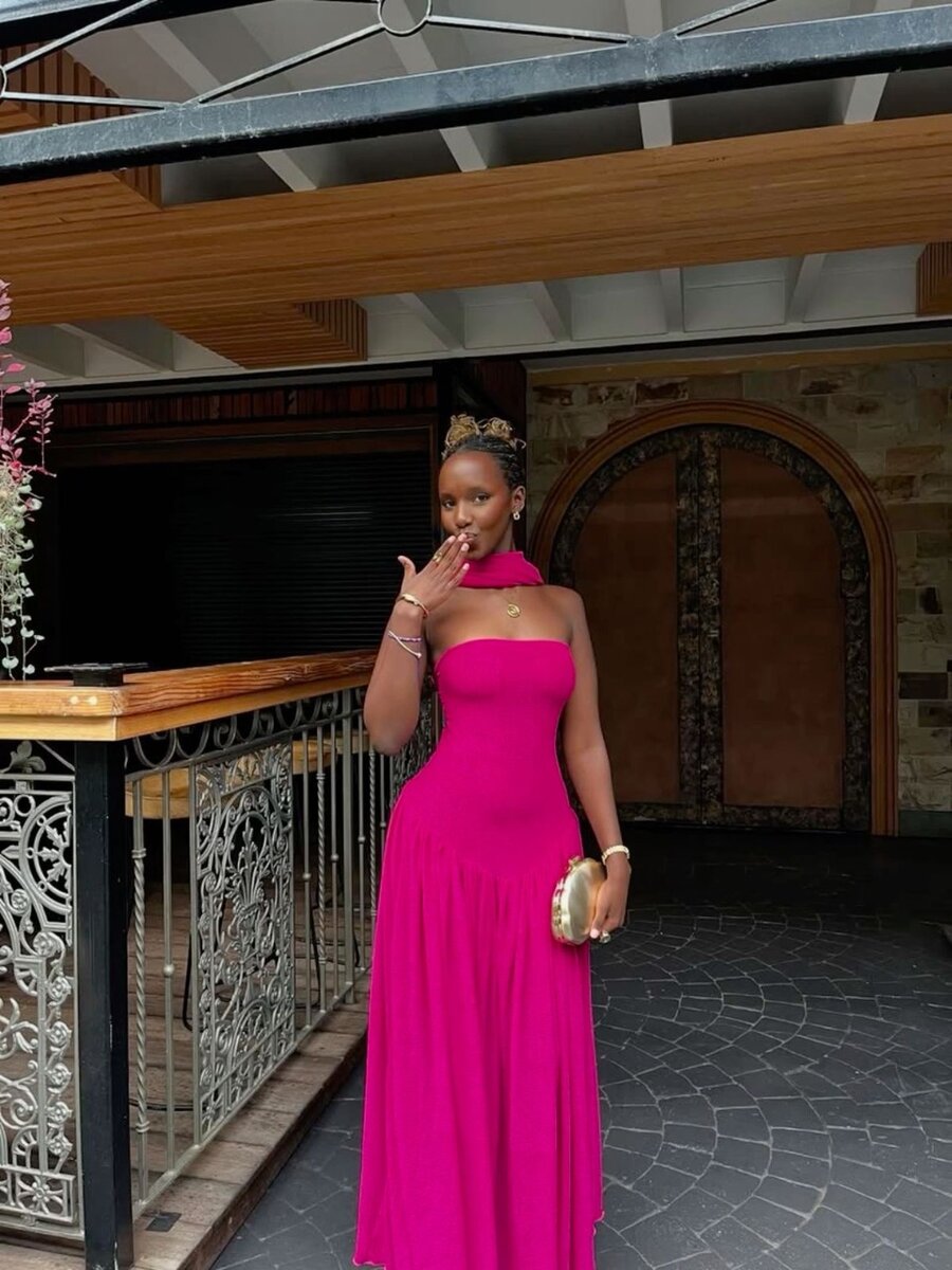 Robe Élegante Asymétrique Femme
