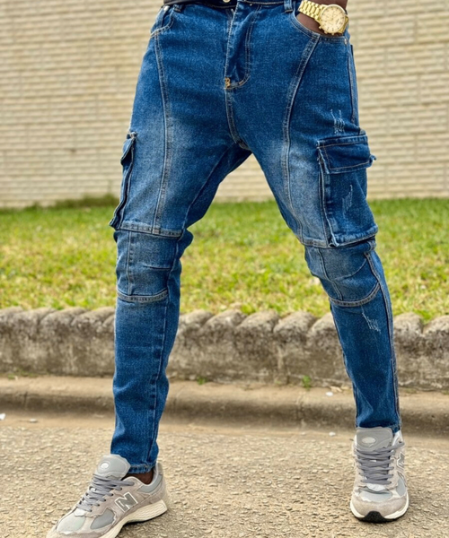 Jeans cargo pour homme