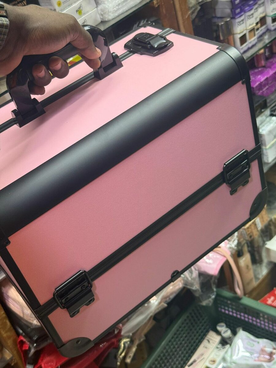 Valise Beauté Rose Compacte