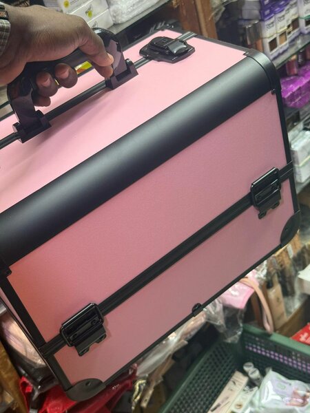 Valise Beauté Rose Compacte
