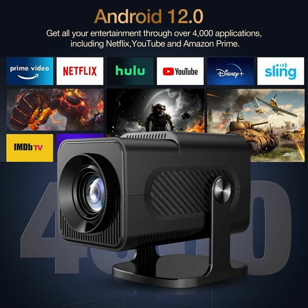Mini projecteur Amazon vidéo de jeu 1080P 4K