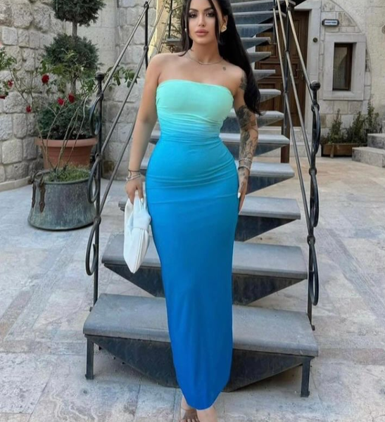 Tight dress blue