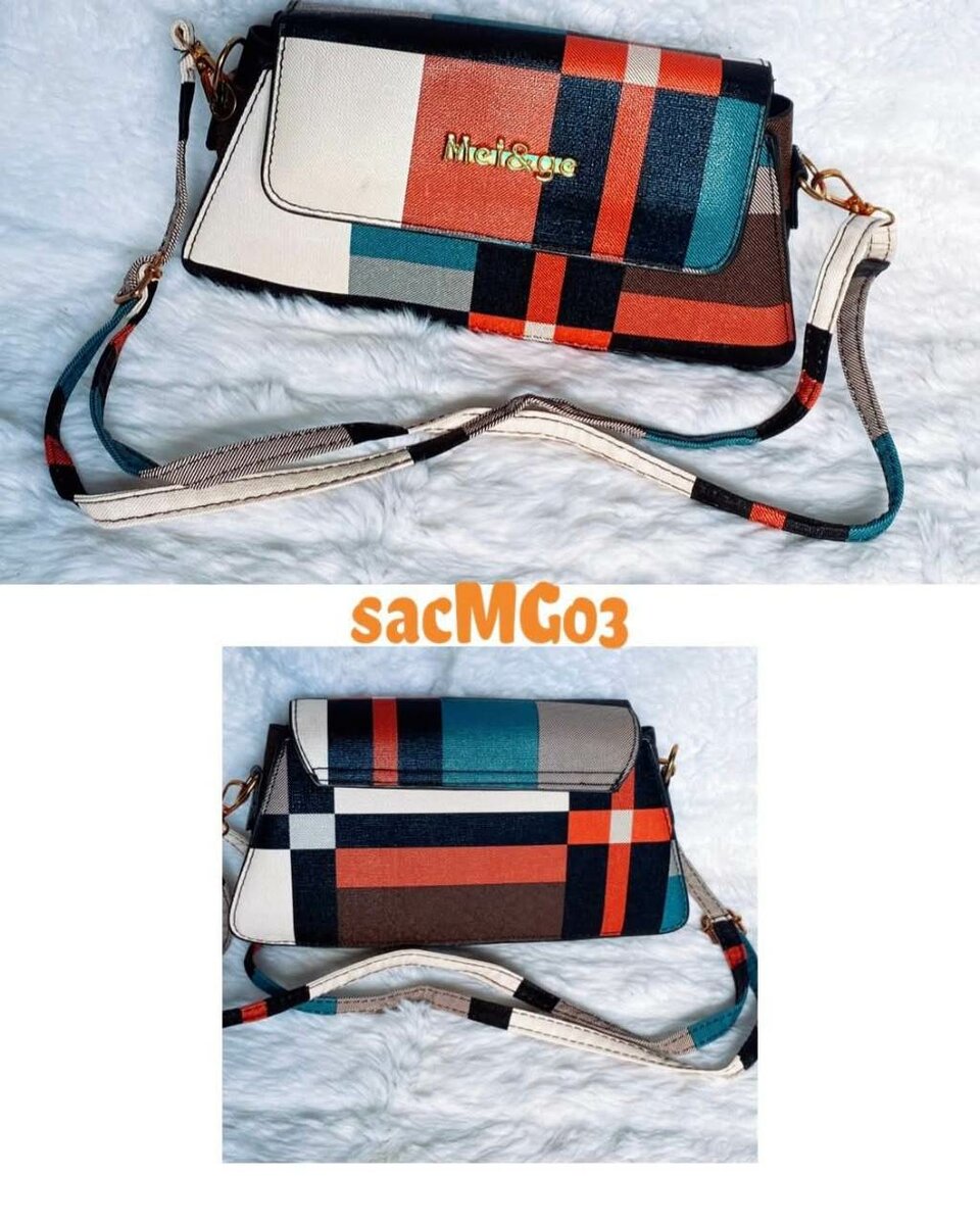 Sac bandoulière élégant multicolore