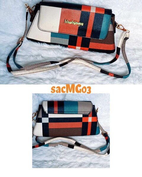 Sac bandoulière élégant multicolore