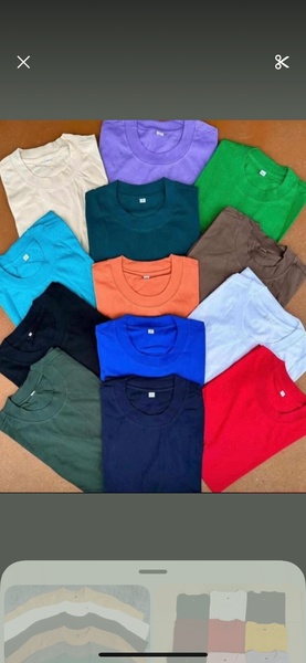 T-shirts en coton colorés