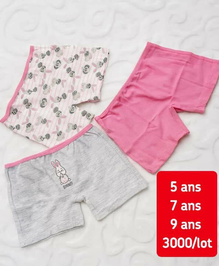 Lot de Boxers Fille Coton