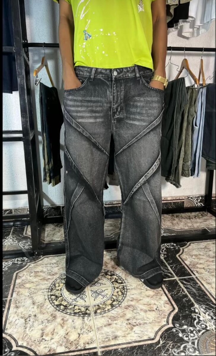 Jeans larges pour hommes tendance