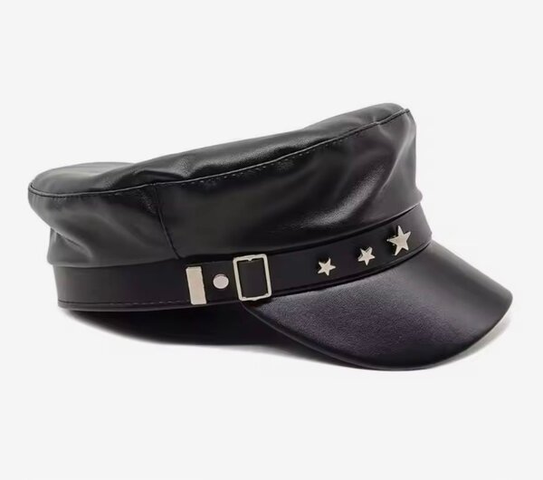 Chapeau de capitaine en cuir