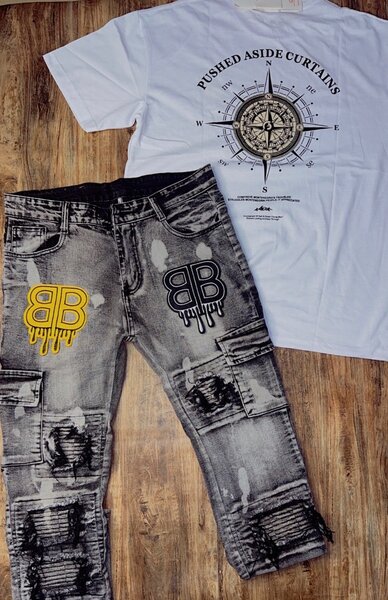 Ensemble T-shirt et Jeans Style Urbain