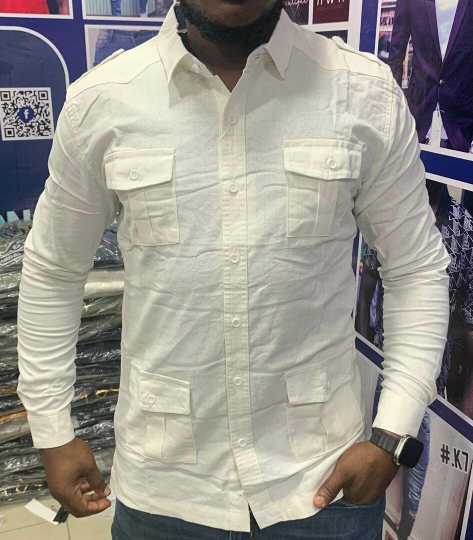 Chemise blanche élégante homme