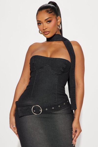 FASHIONNOVA DENIM DRESS