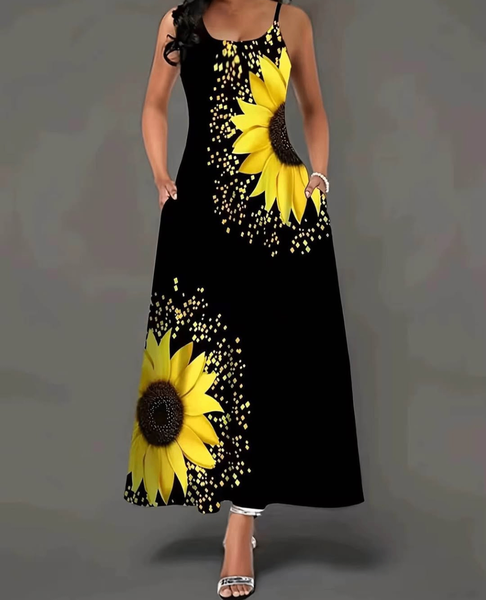 Robe longue imprimé floral