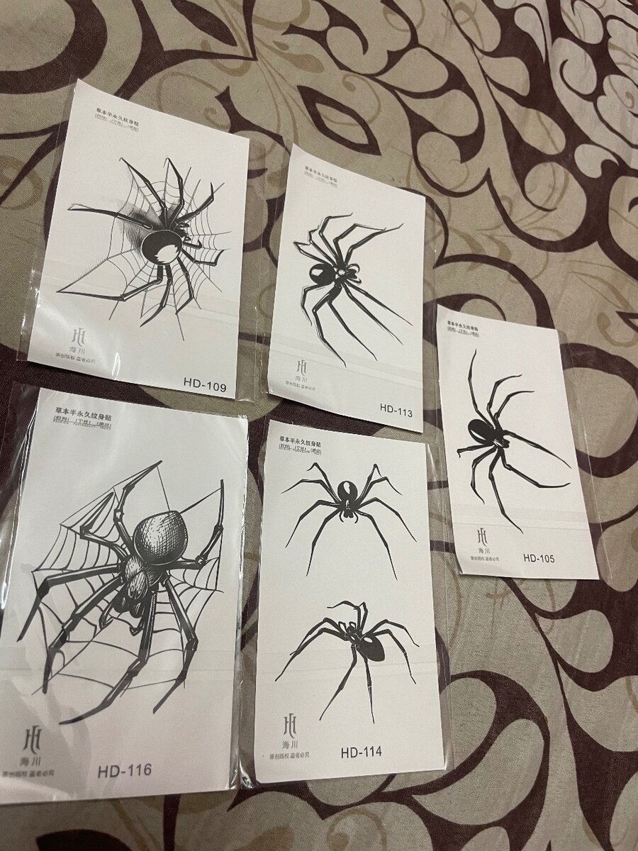 Tatouages Temporaires Araignée