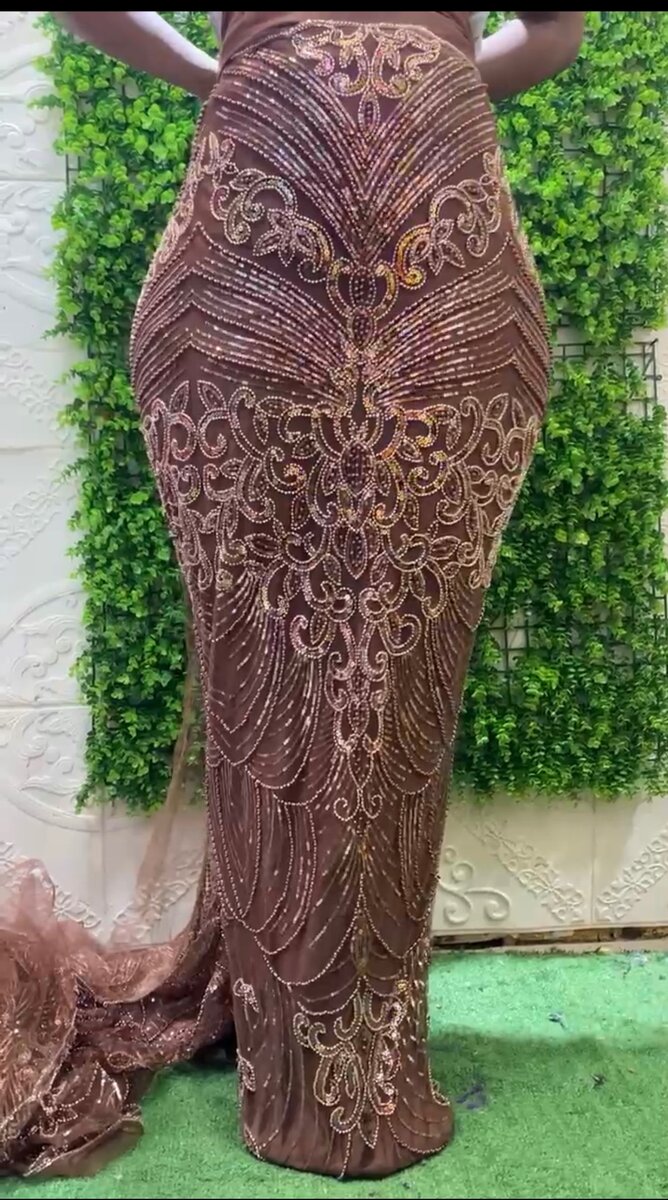 Coffee/brown lace