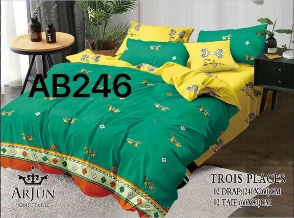2 draps 2 taies d'oreillers
