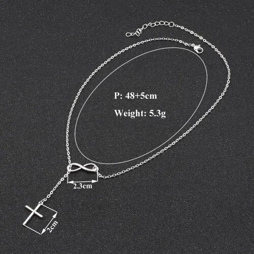 Collier en argent croix