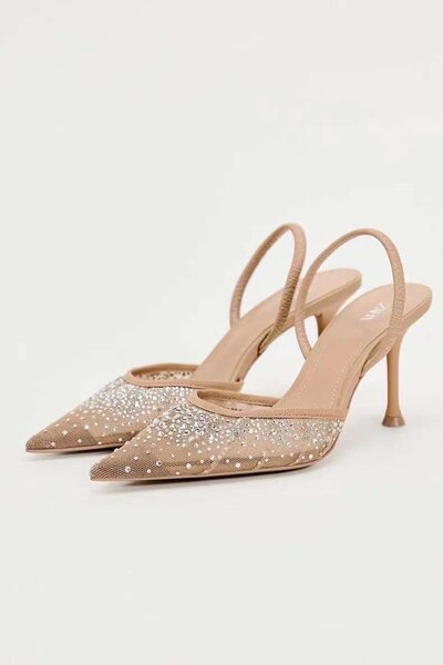 Nude bridal / occasion shoes