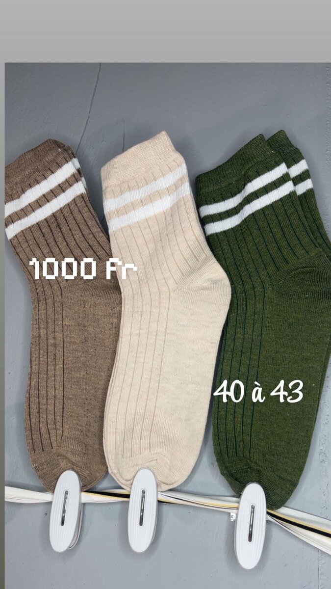 Chaussettes Stylées avec différentes couleurs ️