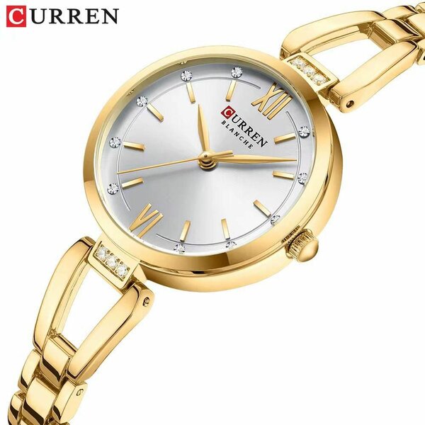 Montre Femme Élégante Dorée