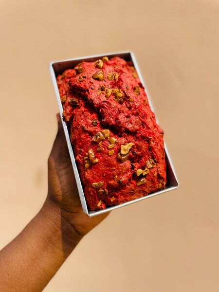 Red velvet Banana Bread