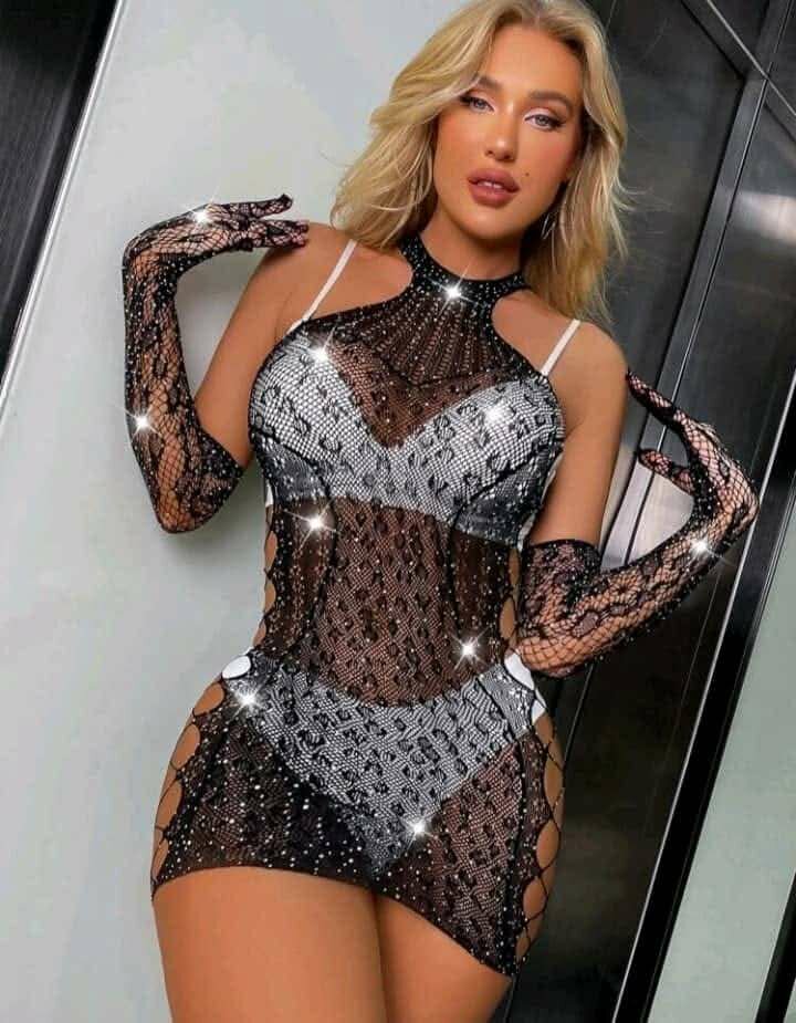 Robe Cocktail Pailletée Glamour