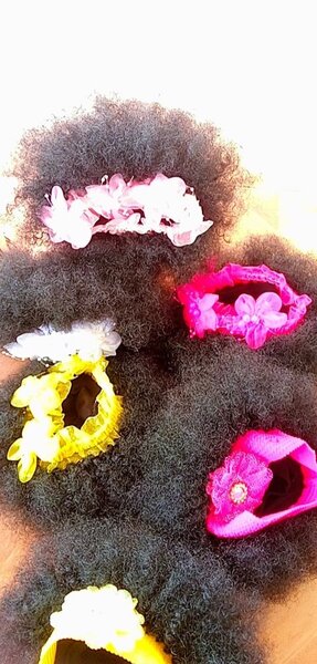 Kids band Afro wigs