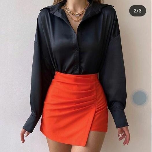Crop silky top