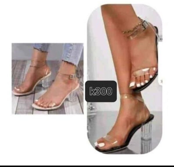 Clear heels