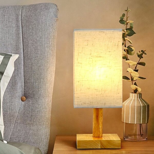 Lampe de table en bois moderne