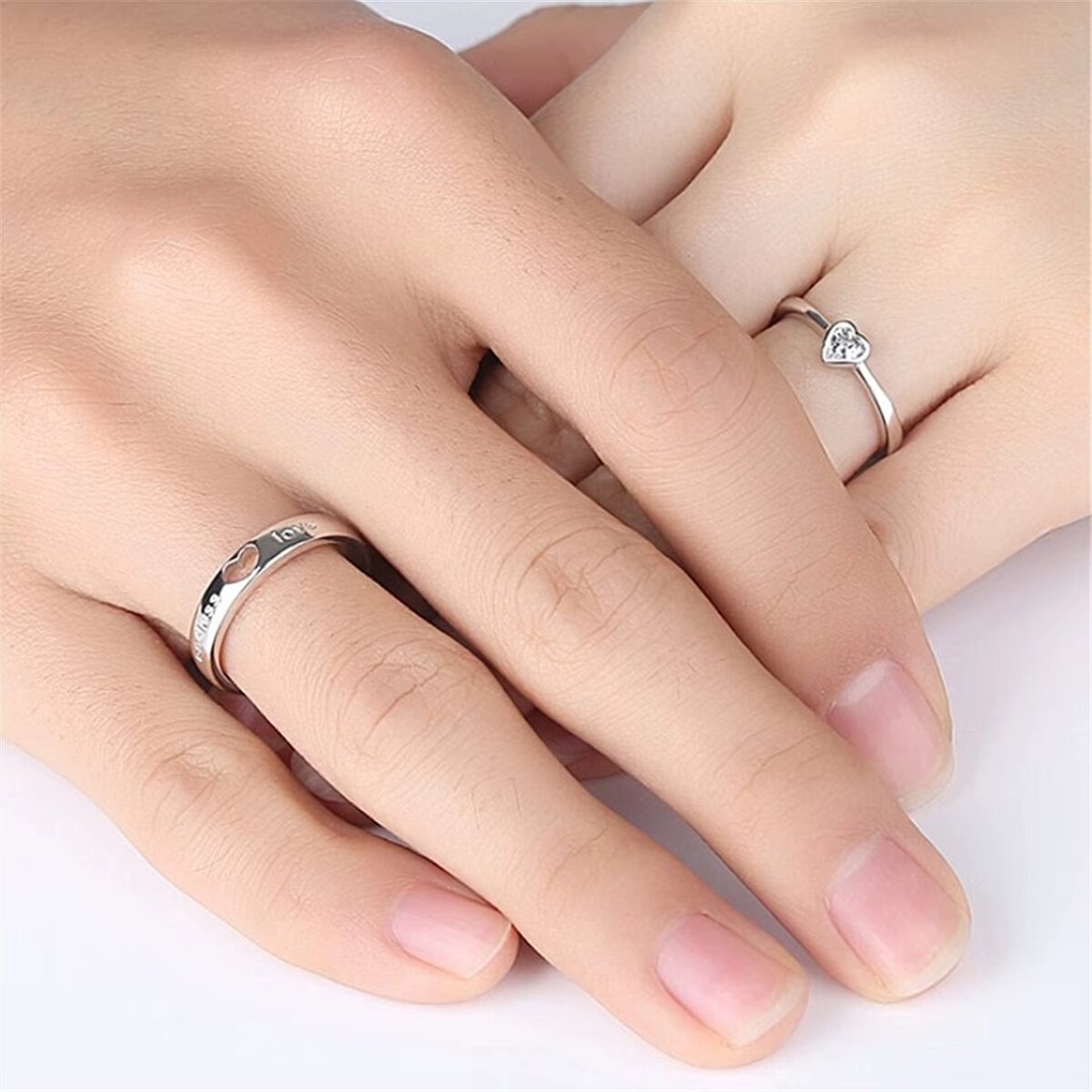 2 Bague Couple "Amour Éternel"