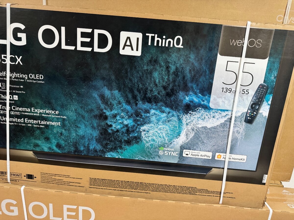 LG OLED  55 CX Series, UHD 4K Smart ThinQ AI Pixel Dimming