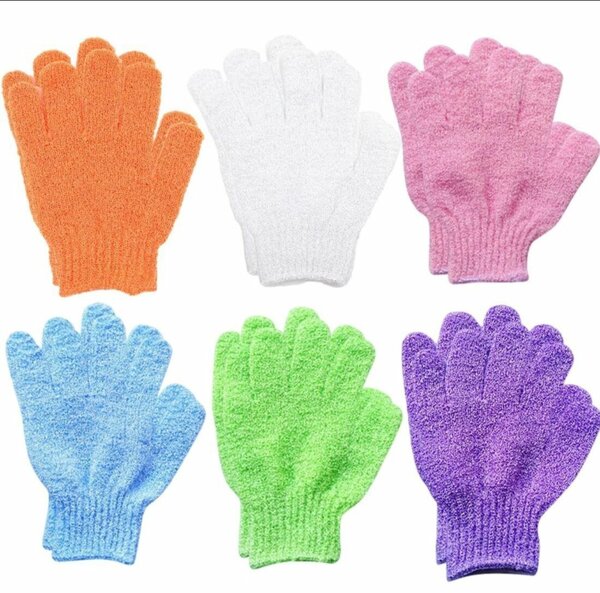 Colorful Exfoliating Gloves Set