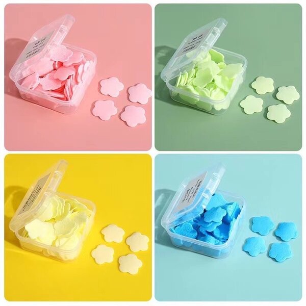 Portable paper soap