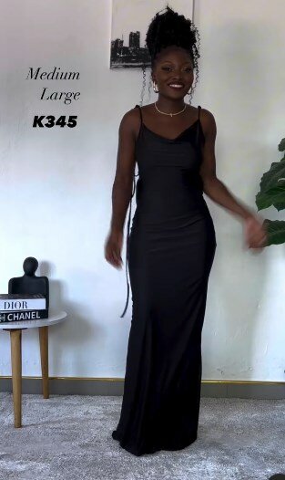 Maxi dress, black