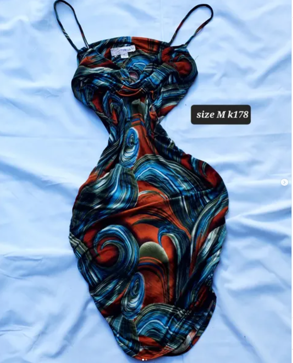 multi-colored dress