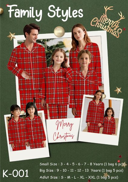 Pyjamas assortis de Noël