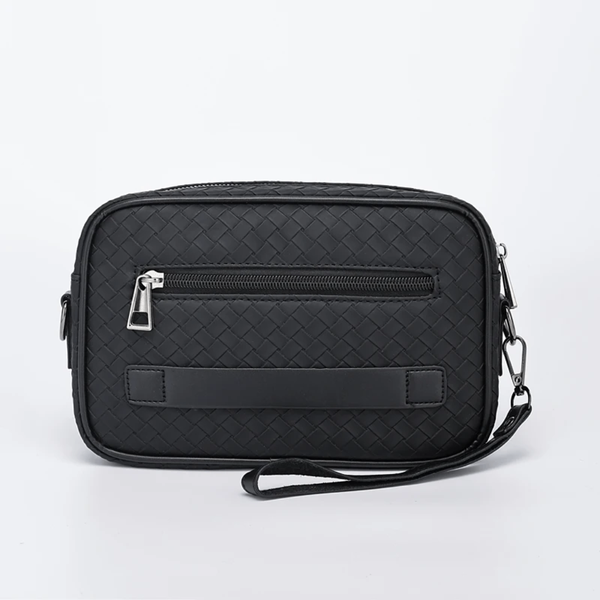 Sacoche en cuir tressé tendance