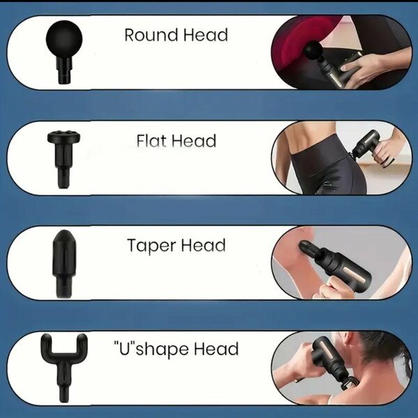 Pistolet de Massage Portable avec Batterie Rechargeable USB
