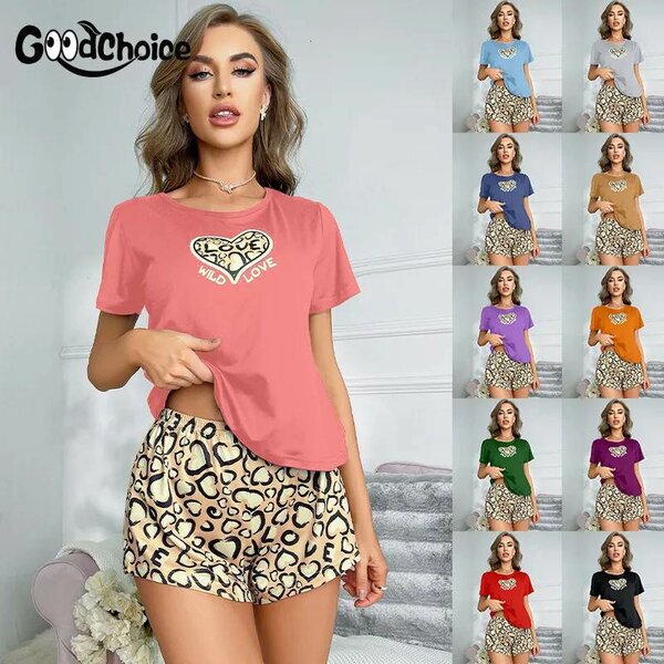 Women's  Leopard Print Sleepwear