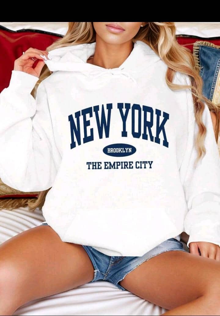 Sweat à Capuche Imprimé Tendance