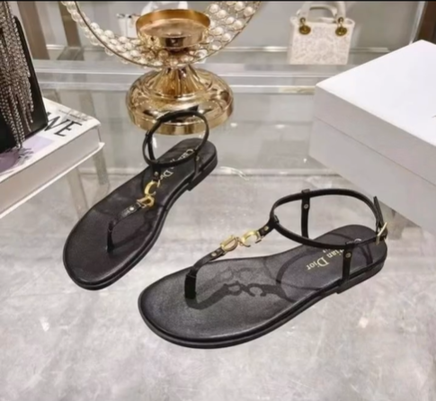 black sandals