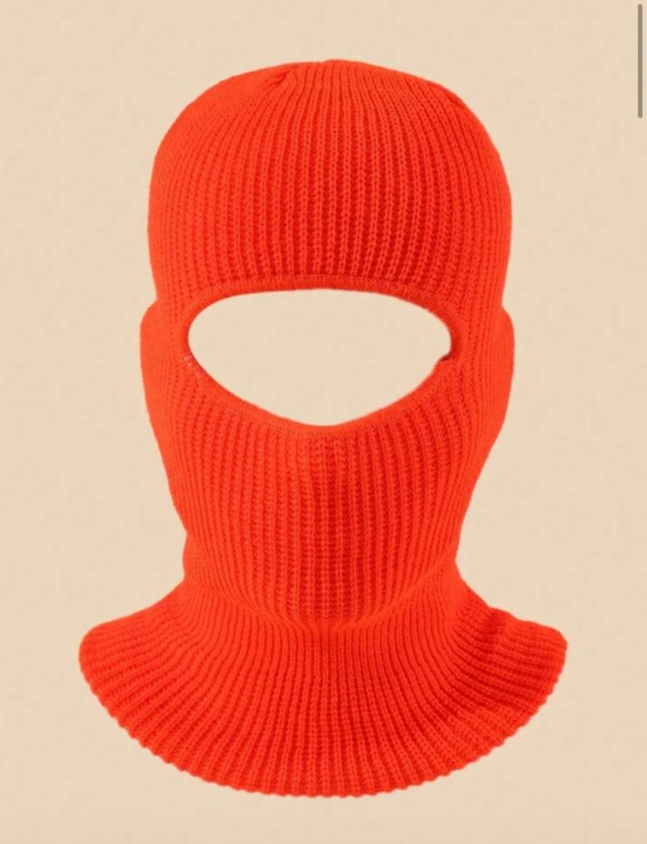 Cagoule en tricot colorée