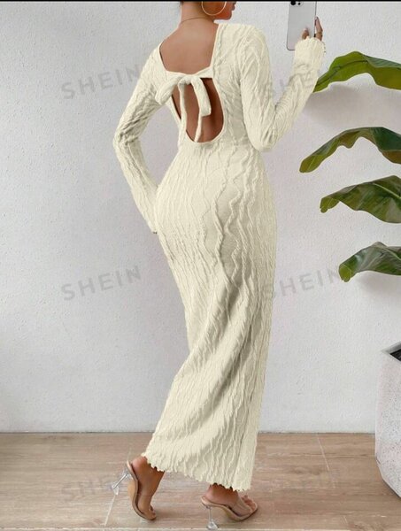 Robe crayon manche longue